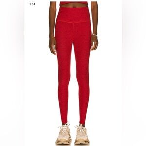 Beyond Yoga Spacedye Red Leggings sz small